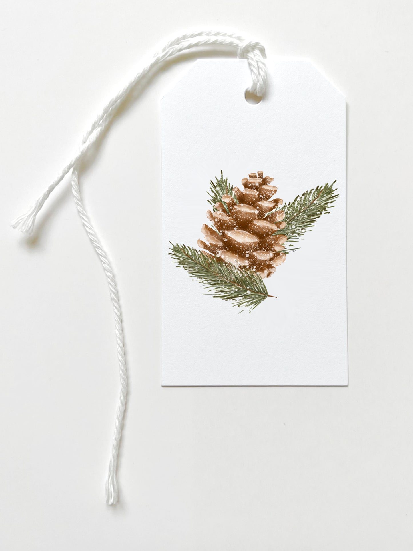 Holiday Pinecones Gift Tags