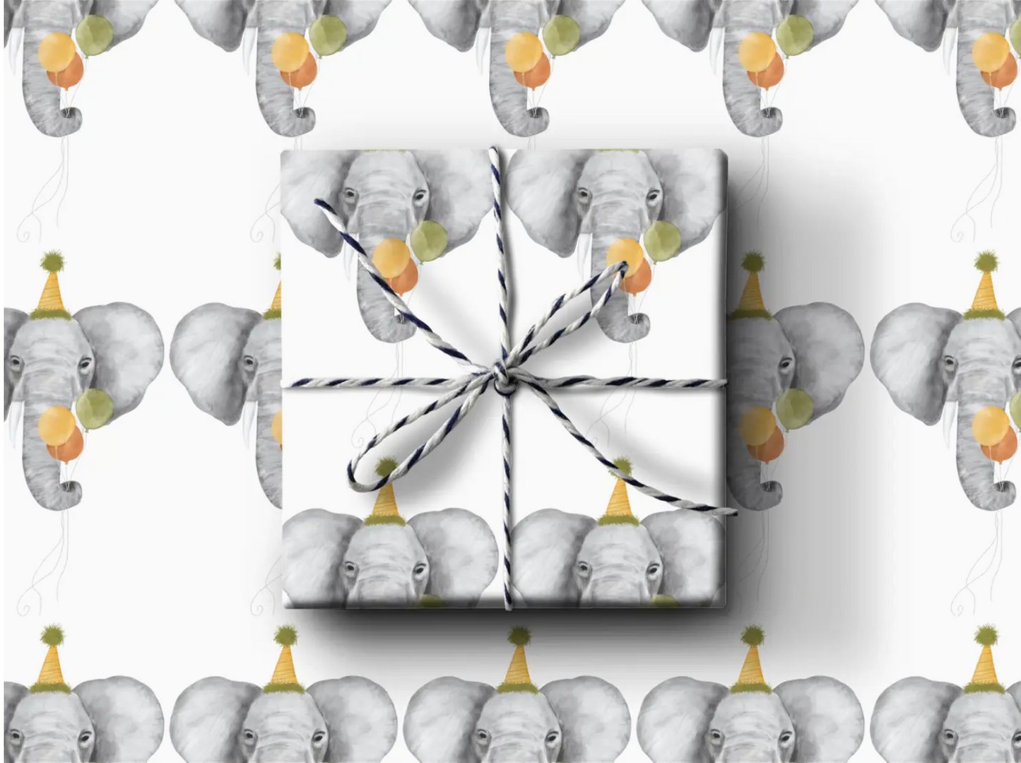 Birthday Elelphant Wrapping Paper