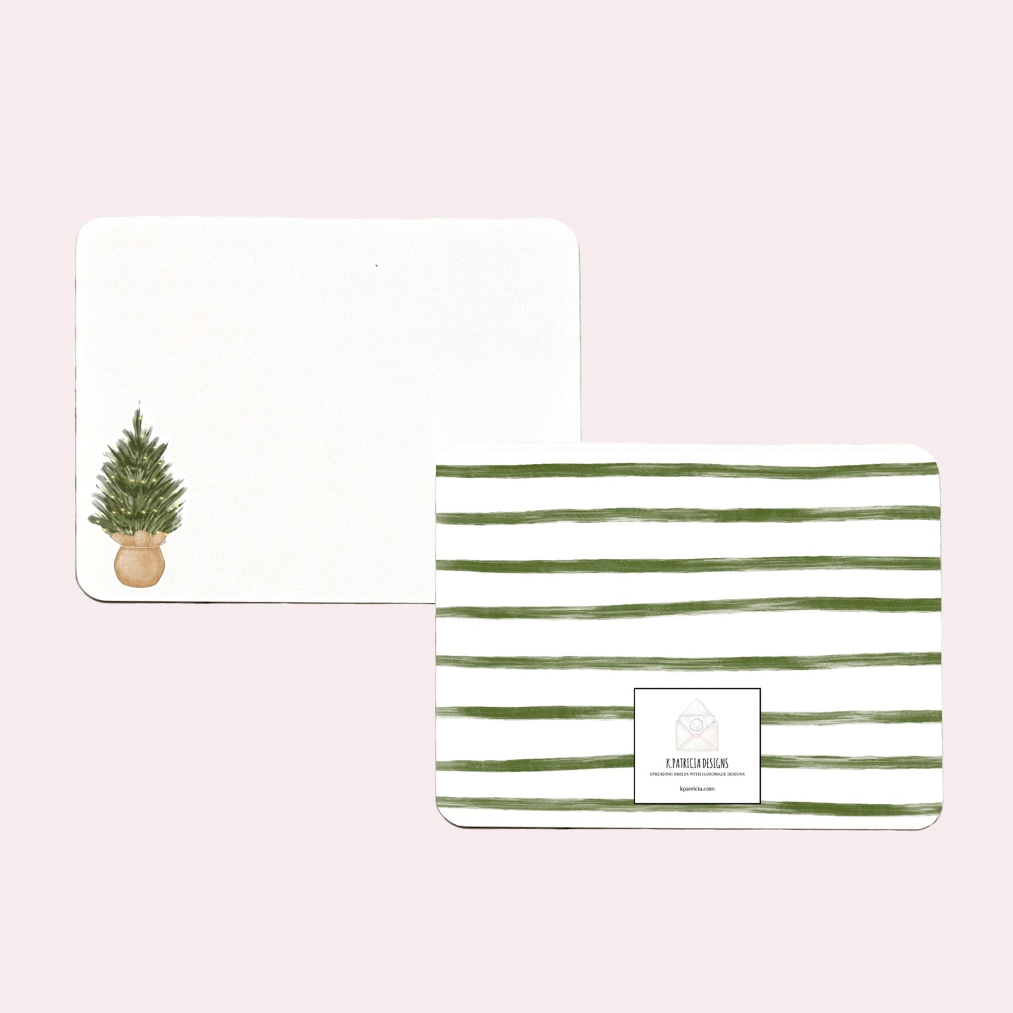 Mini Tree Rounded Flat Notes