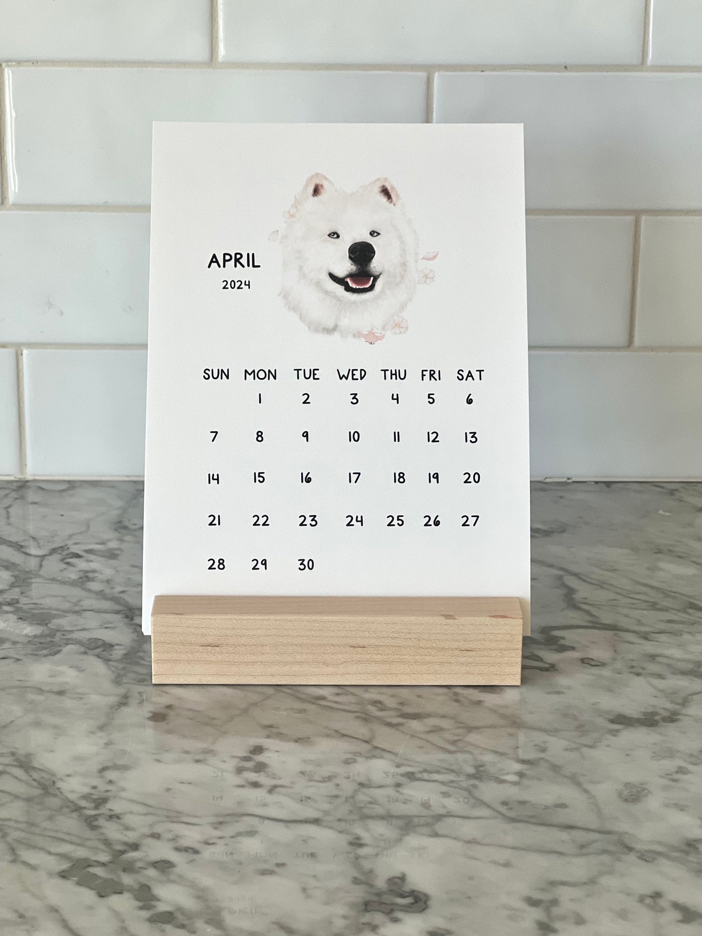 Dog 2024 Desk Calendar