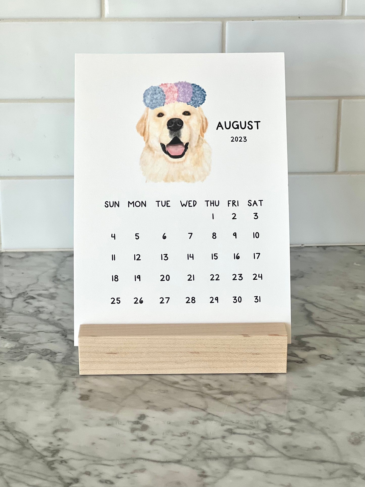 Dog 2024 Desk Calendar