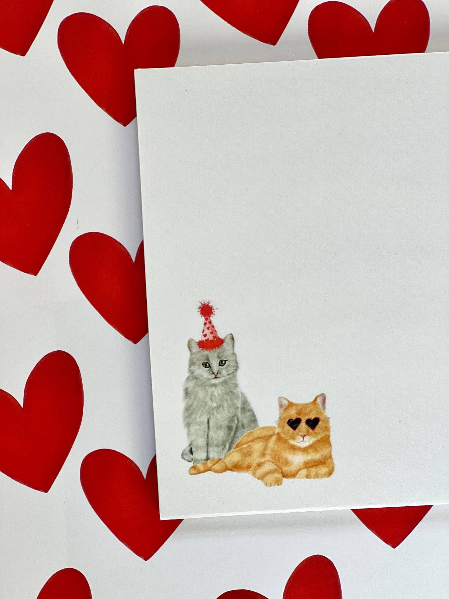 Valentine's Cats Notepad