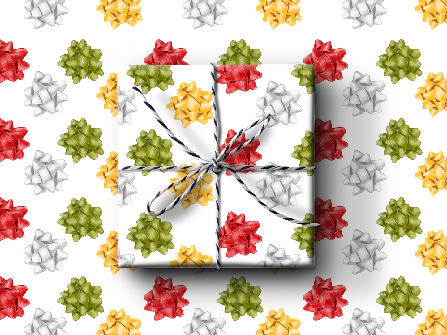Christmas Bows Wrapping Paper