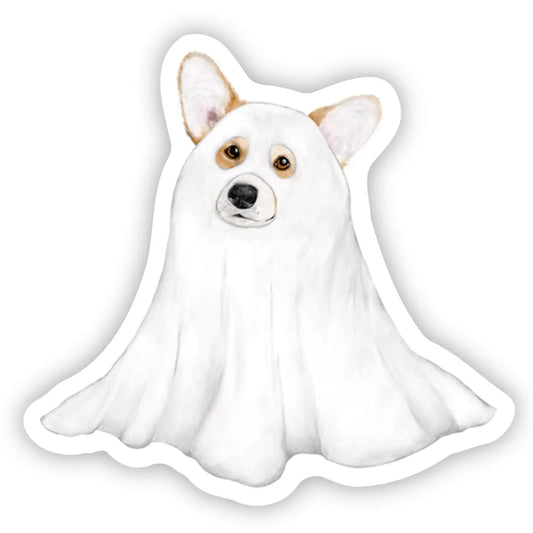 Ghost Corgi Sticker