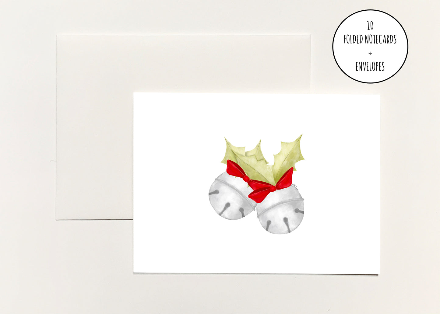 Holly And Bells Notecards