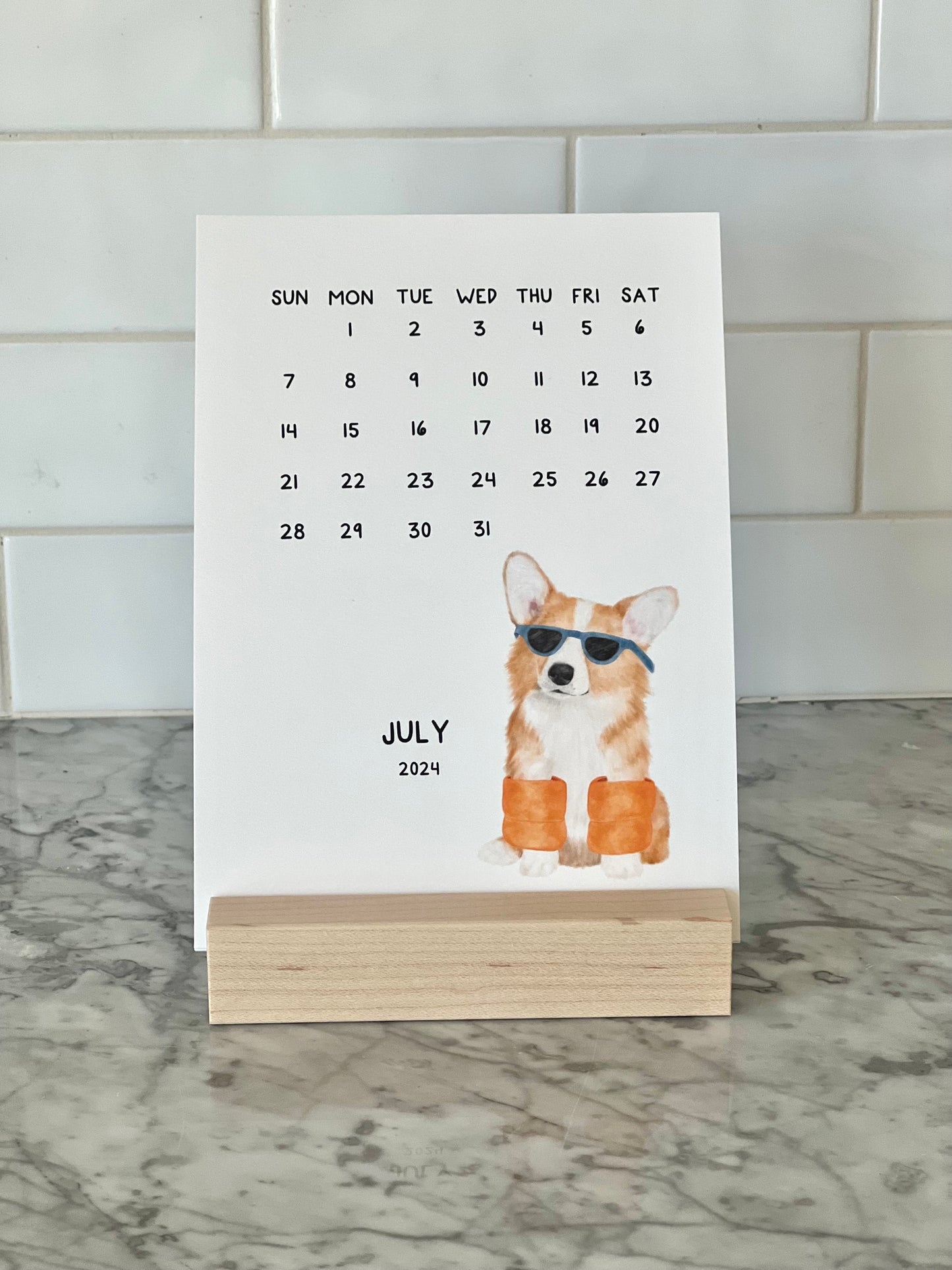 Dog 2024 Desk Calendar