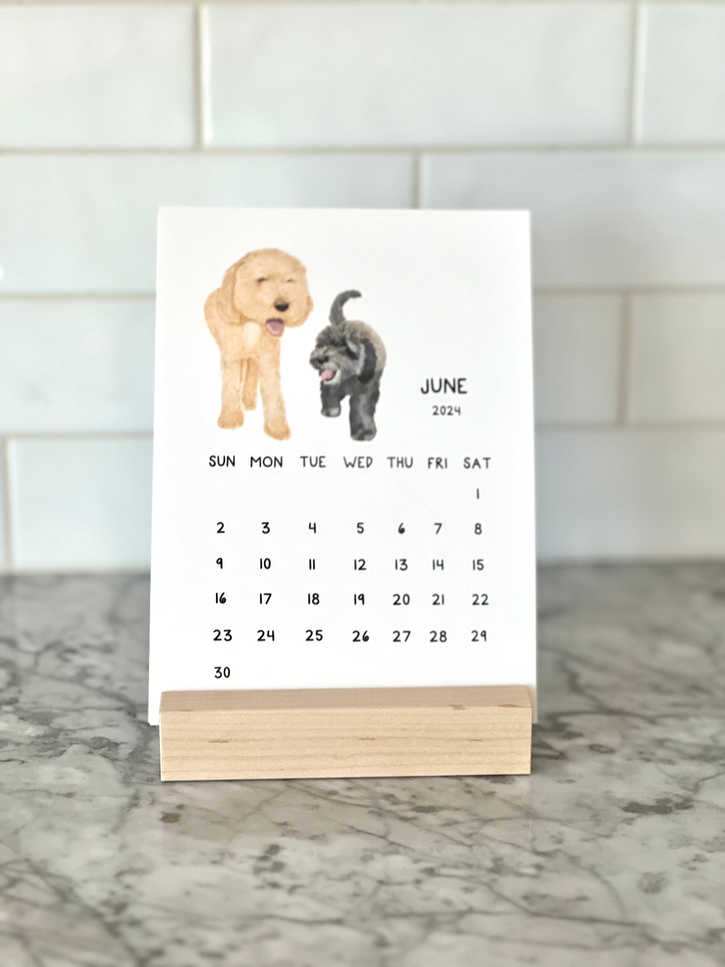 Dog 2024 Desk Calendar