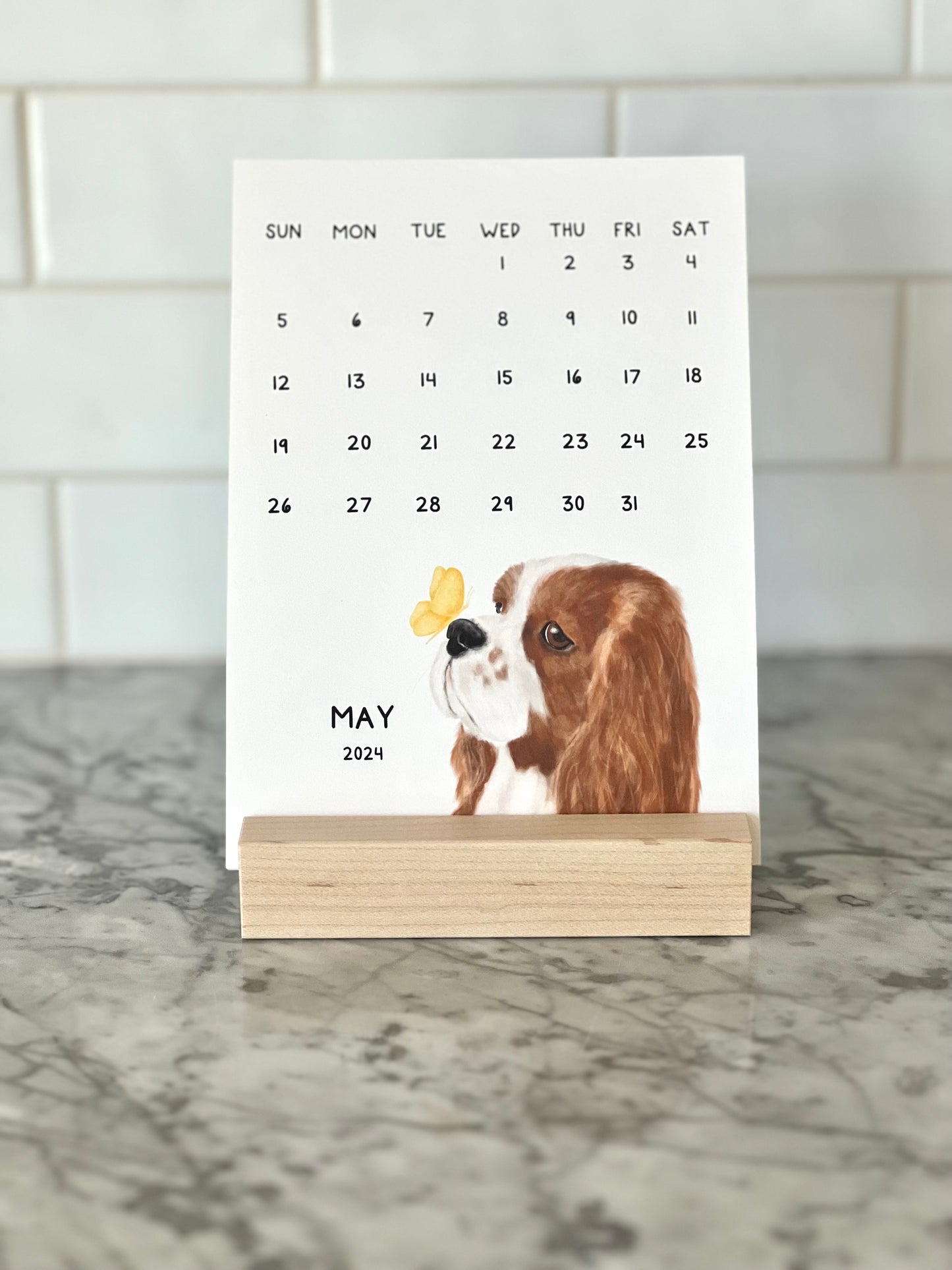 Dog 2024 Desk Calendar