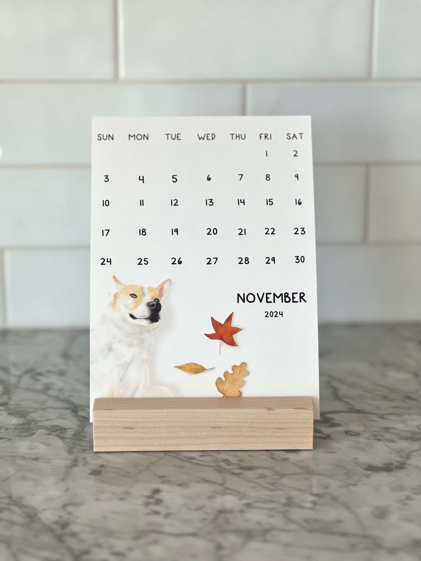 Dog 2024 Desk Calendar