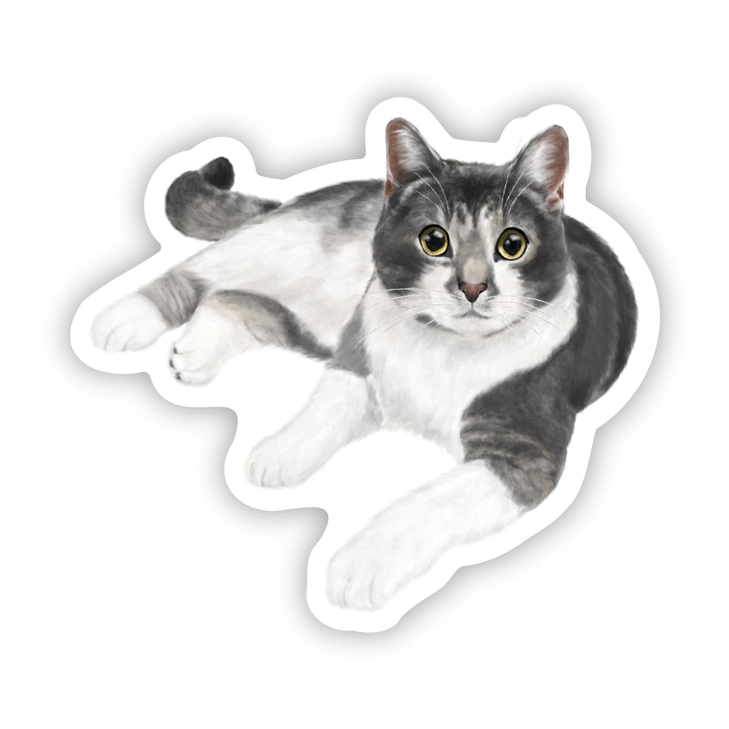 Custom Pet Portrait Stickers (Set of TEN Stickers)