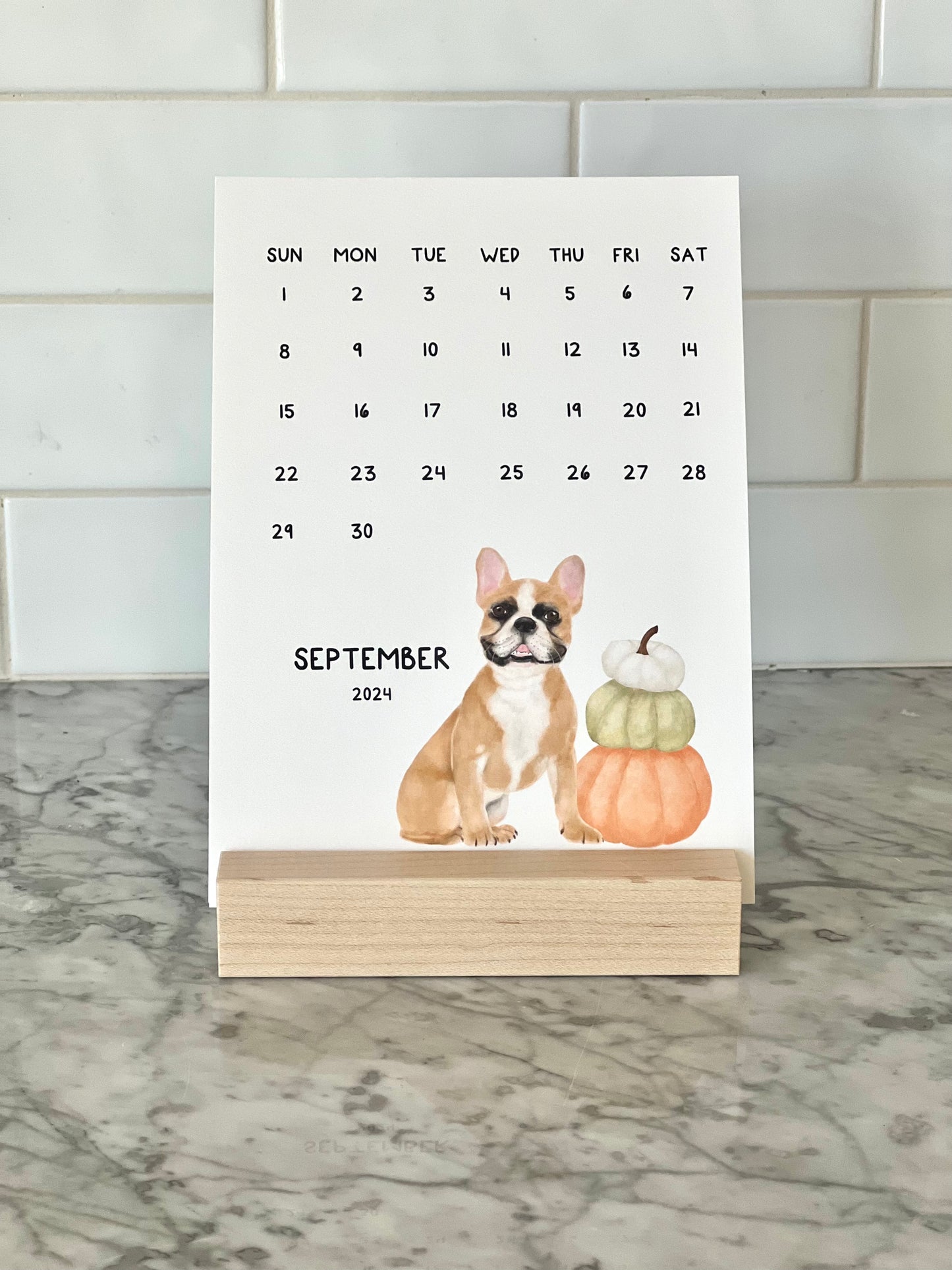 Dog 2024 Desk Calendar