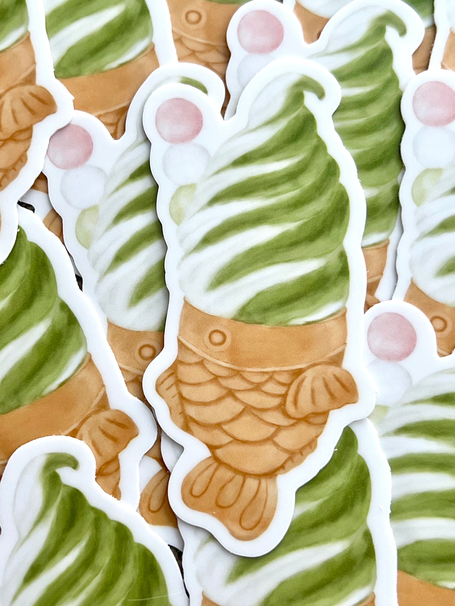Taiyaki Ice Cream Sticker
