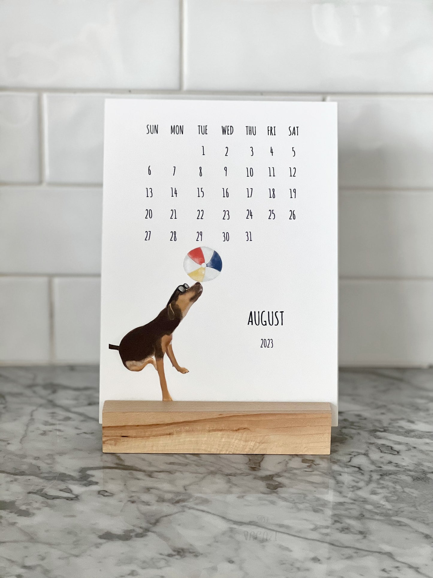 Dog 2023 Desk Calendar