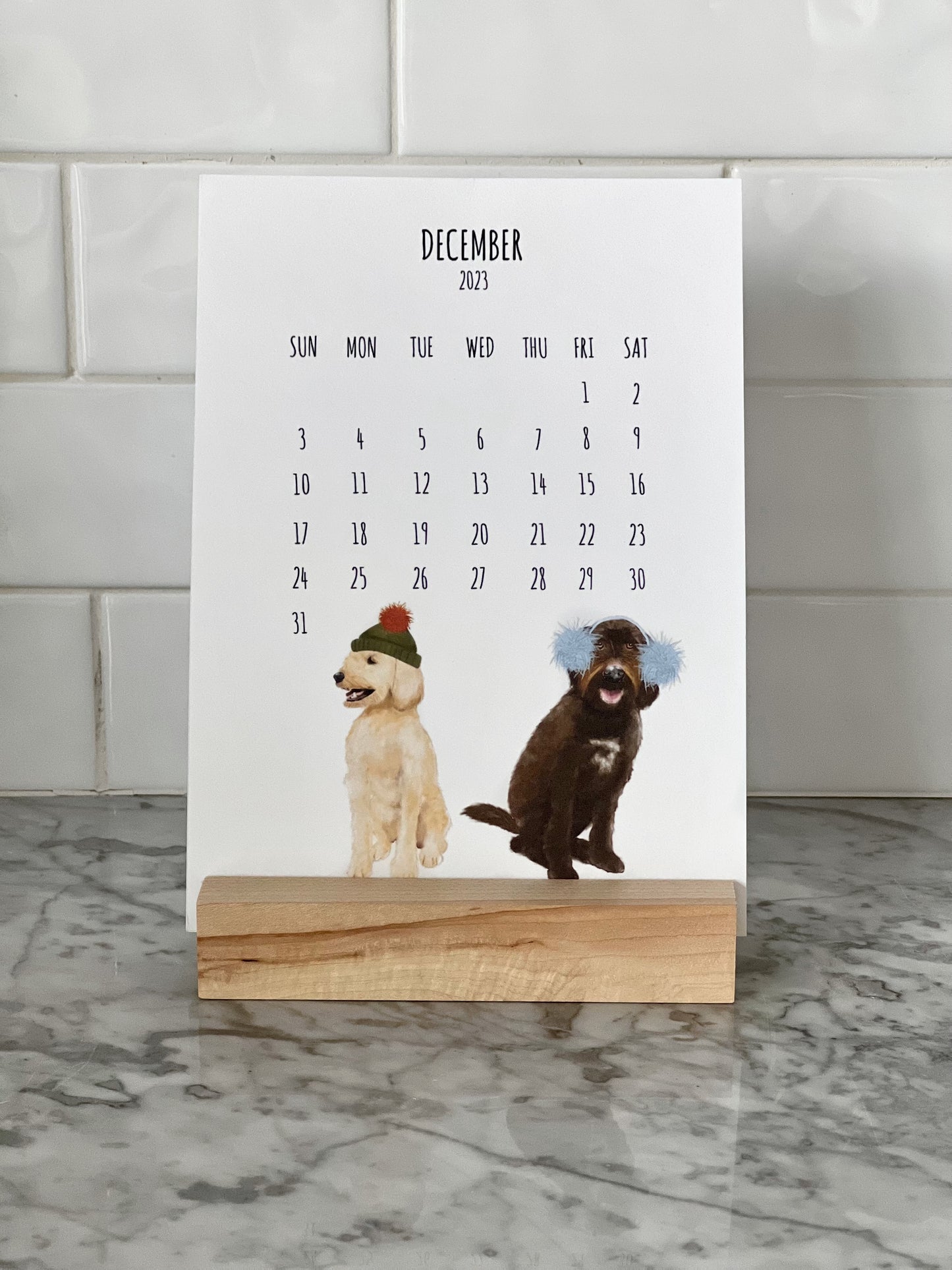 Dog 2023 Desk Calendar