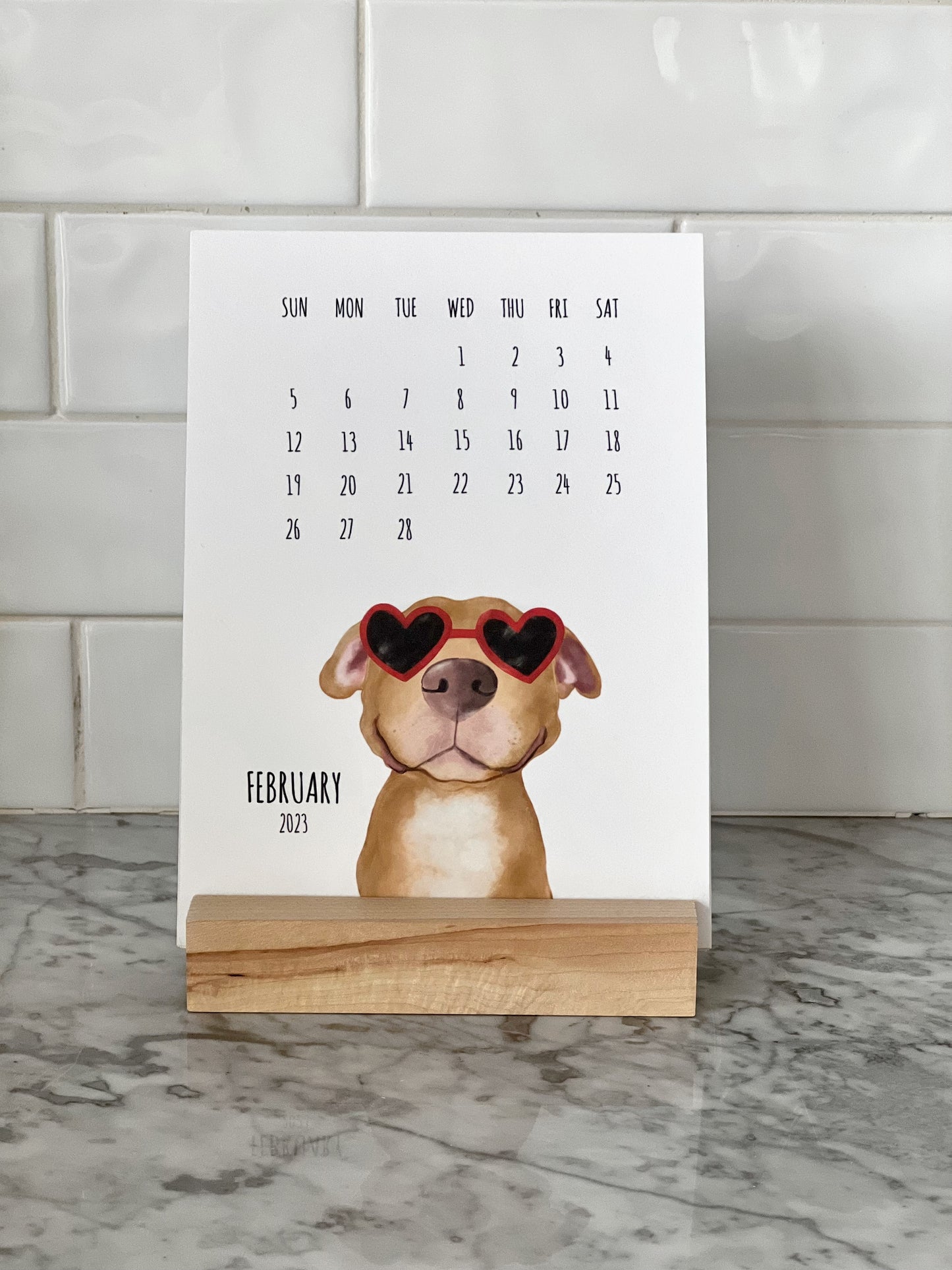 Dog 2023 Desk Calendar