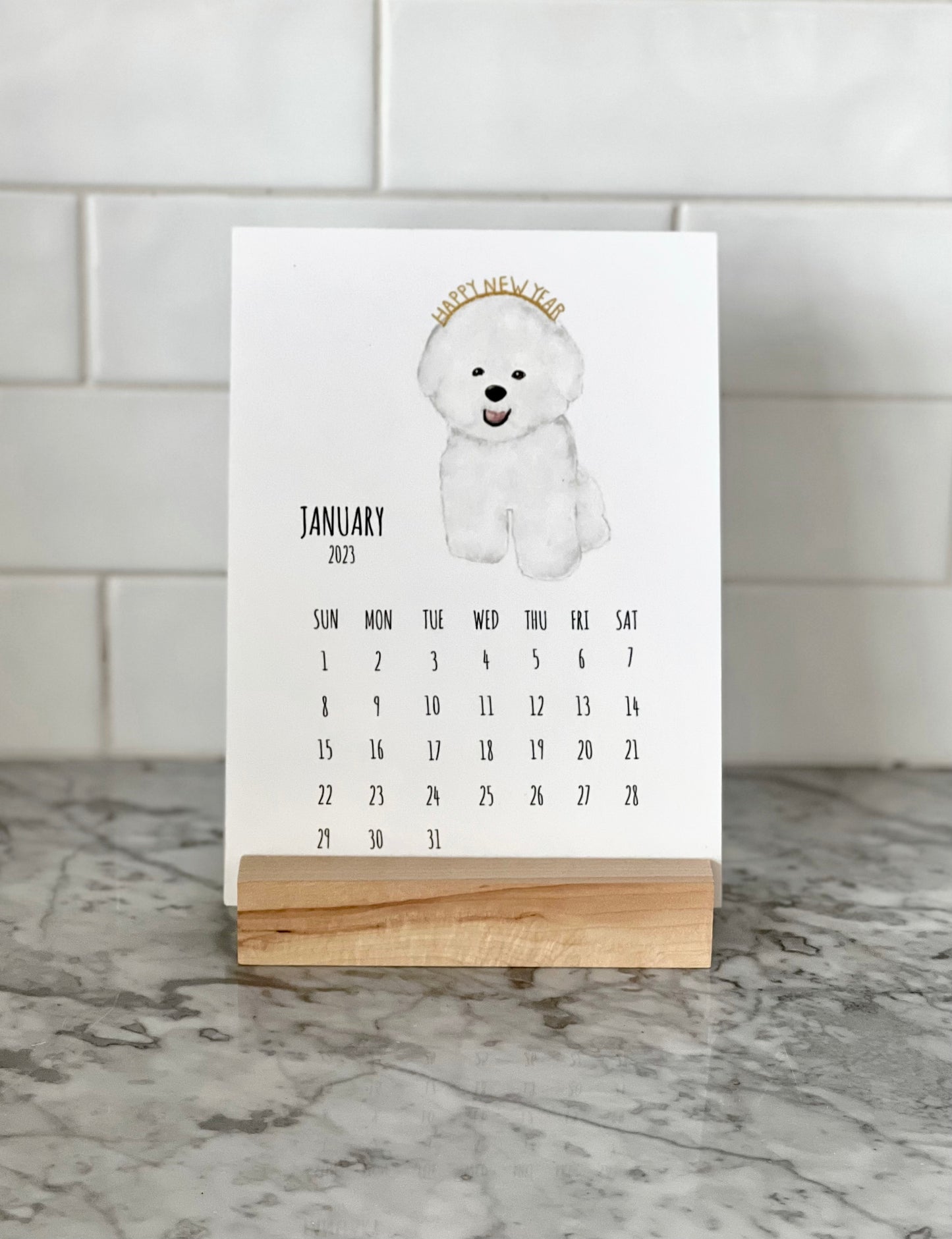 Dog 2023 Desk Calendar