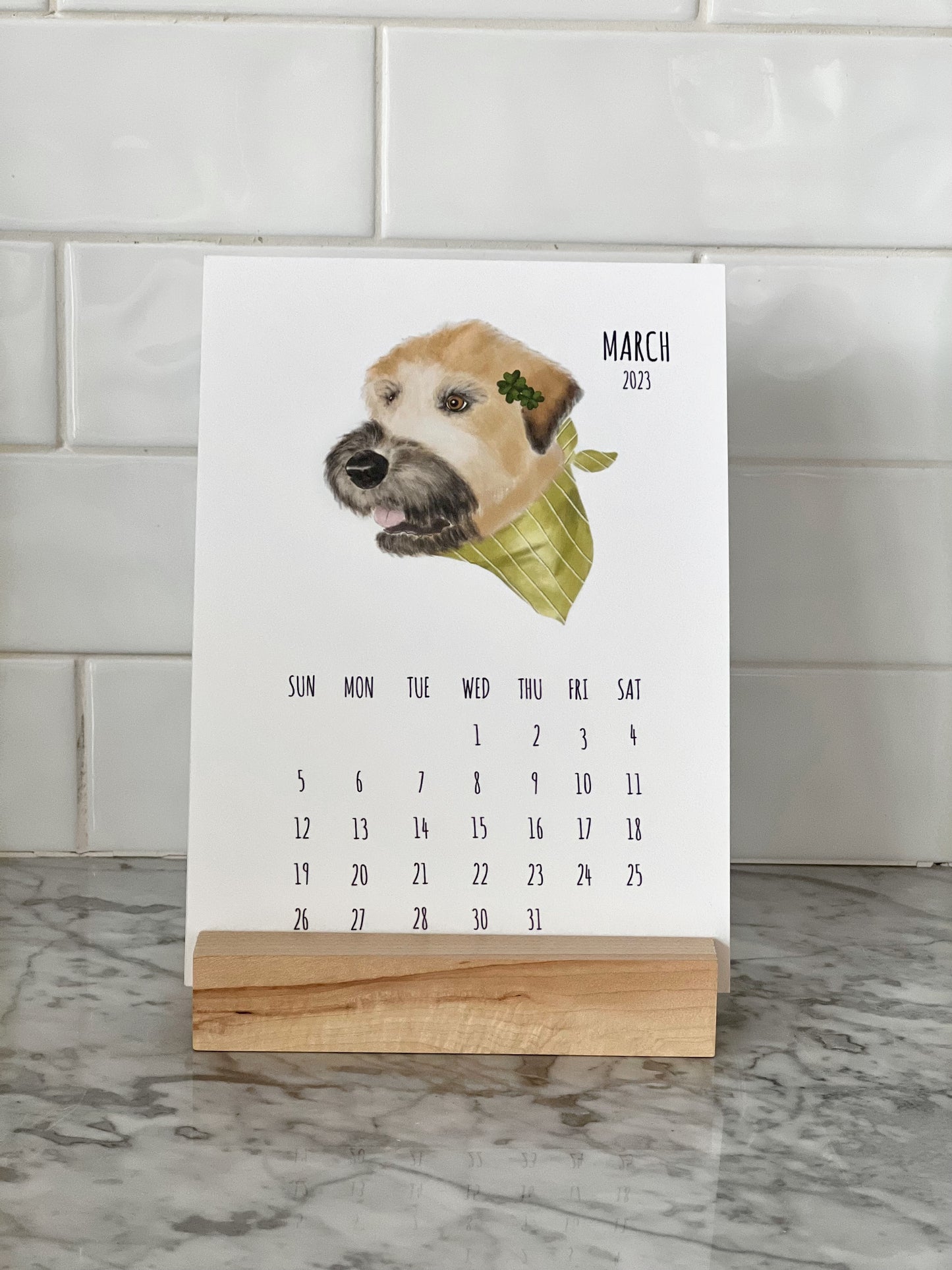 Dog 2023 Desk Calendar
