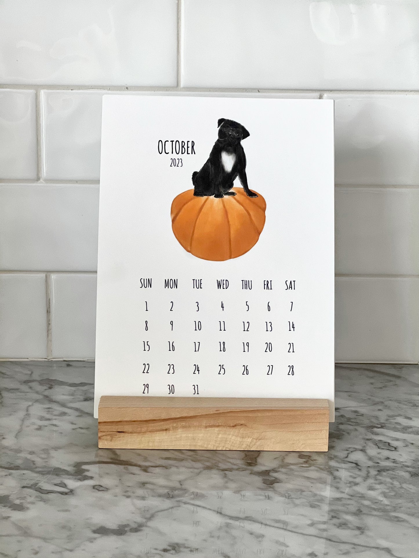 Dog 2023 Desk Calendar