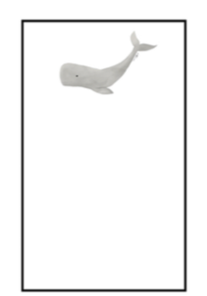 Nautical Notepad Large - Whale