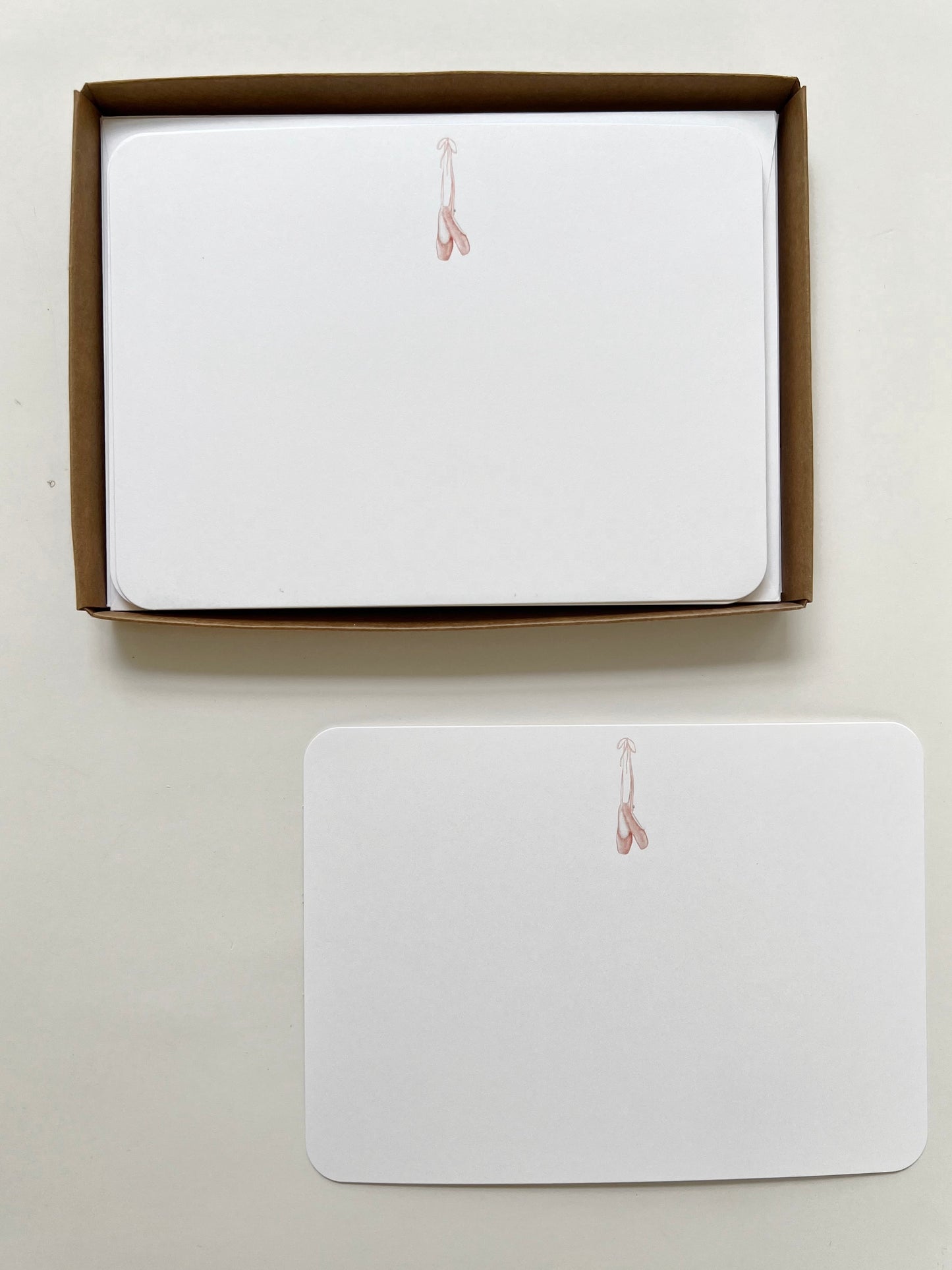 Ballet Slipper Flat Notecards
