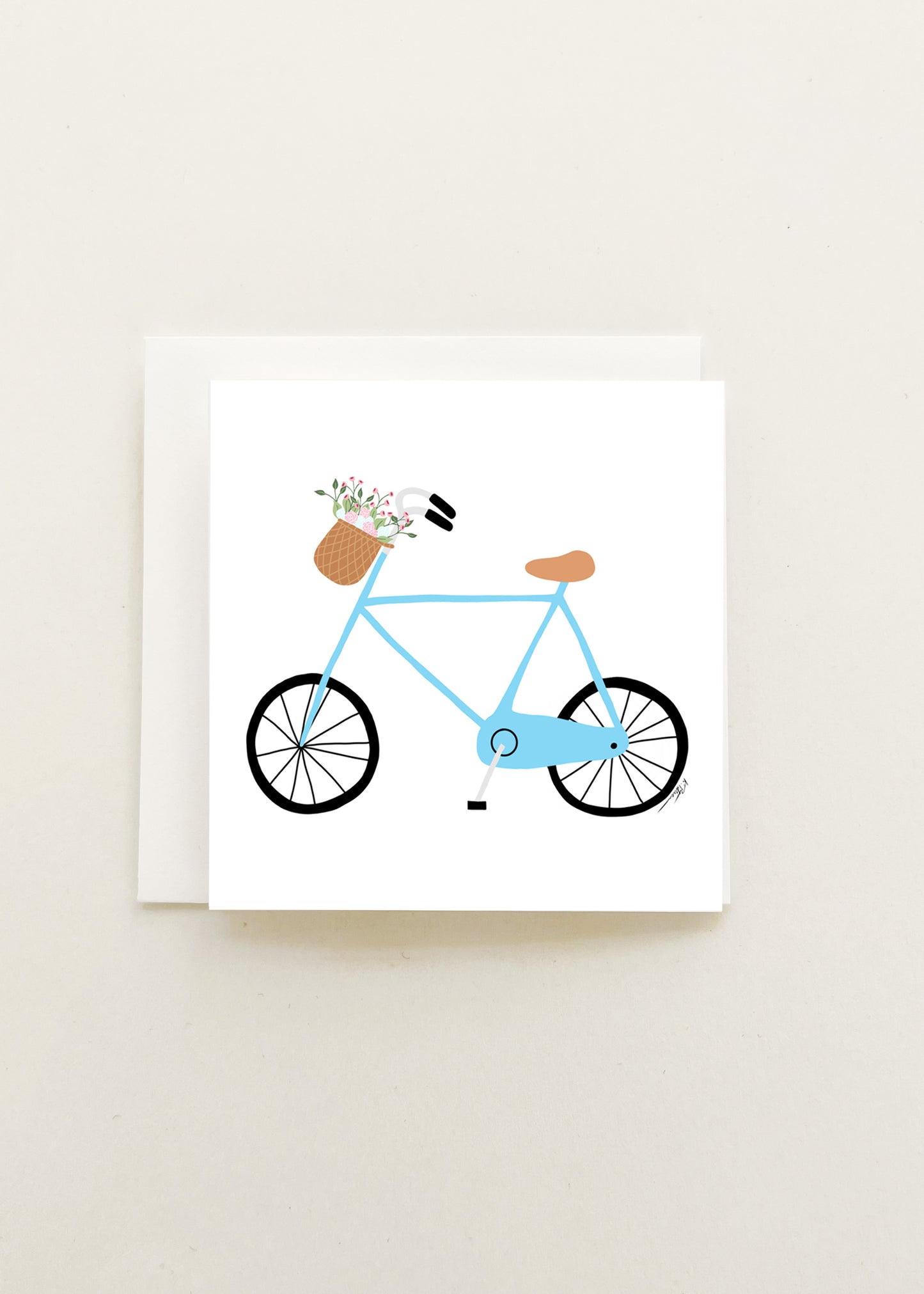Blue Bike Enclosure Card