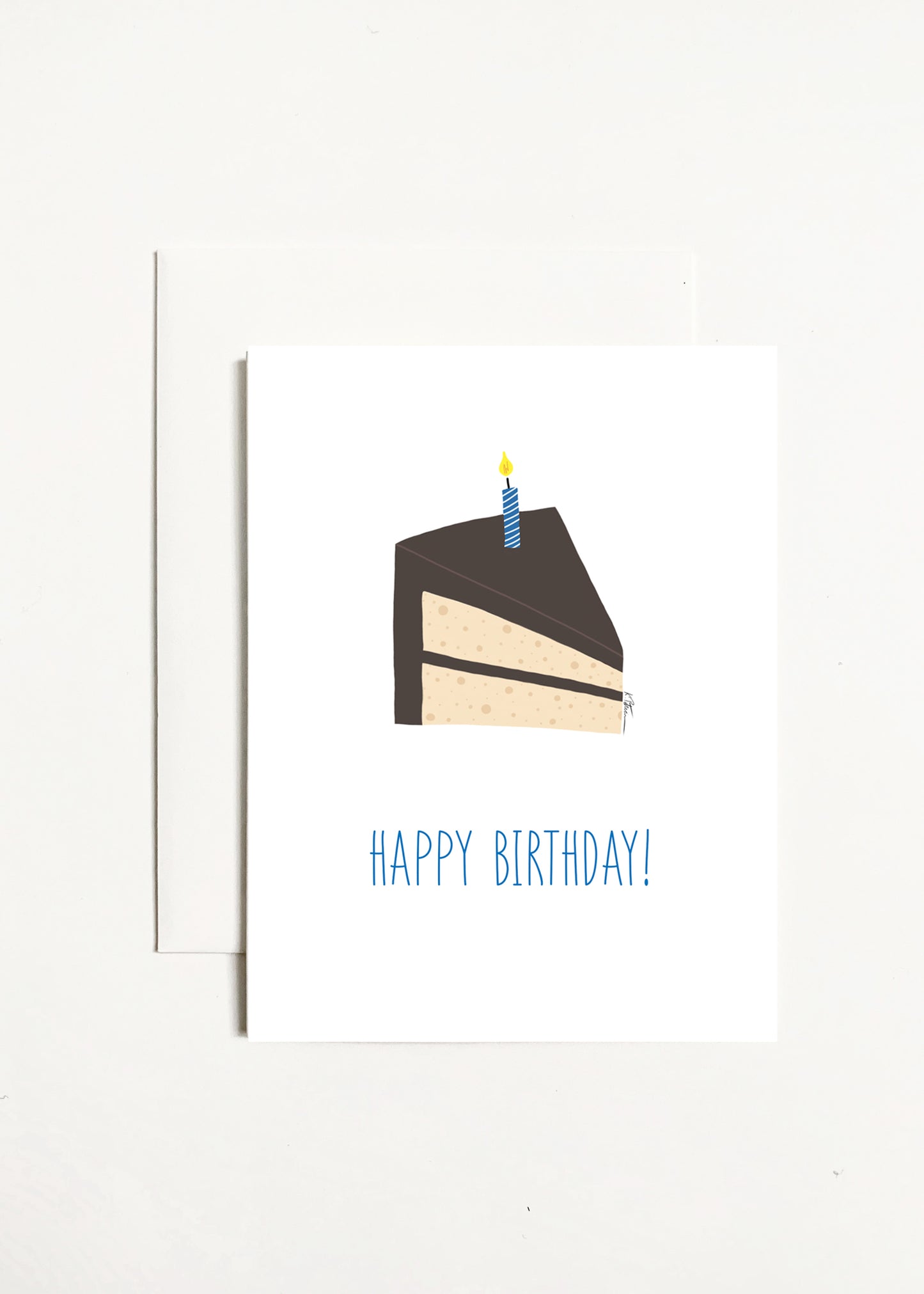 Happy Birthday! - Blue Candle