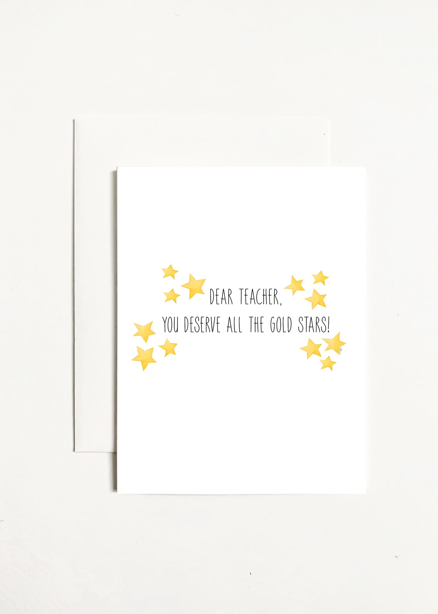 Dear Teacher, You Deserve All The Gold Stars!