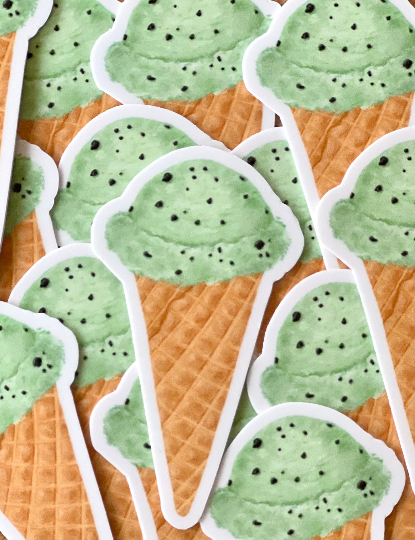 Mint Chip Ice Cream Cone