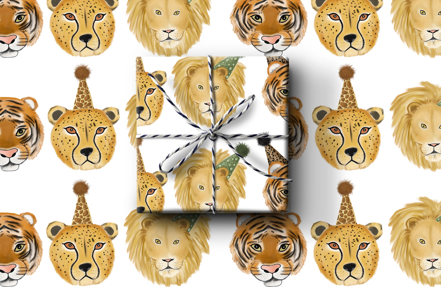 Party Animals Wrapping Paper