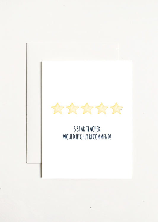 5 Star Teacher Would Highly Recommend!