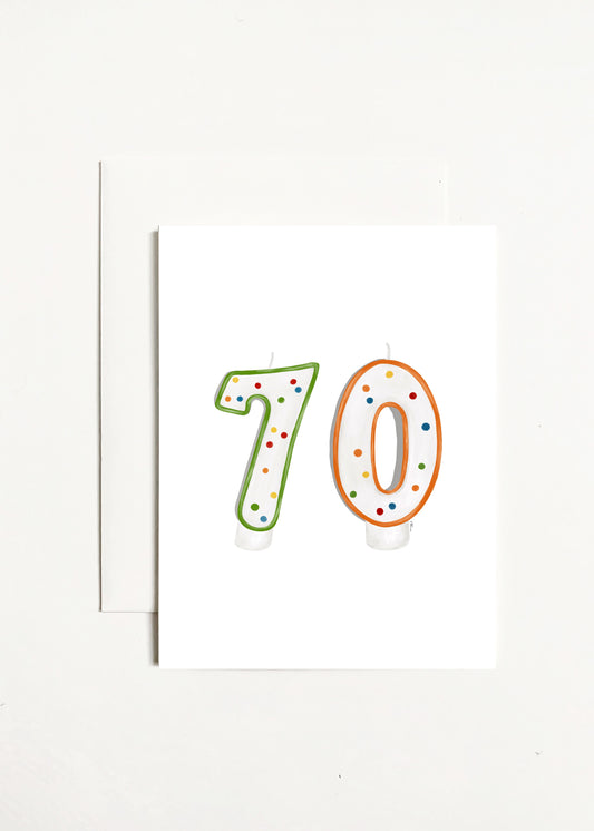 70 Birthday Candles