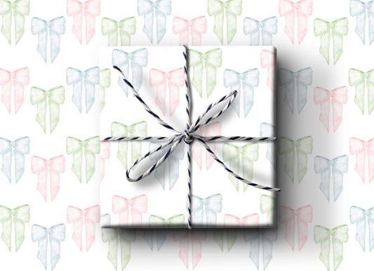Baby Bows Wrapping Paper