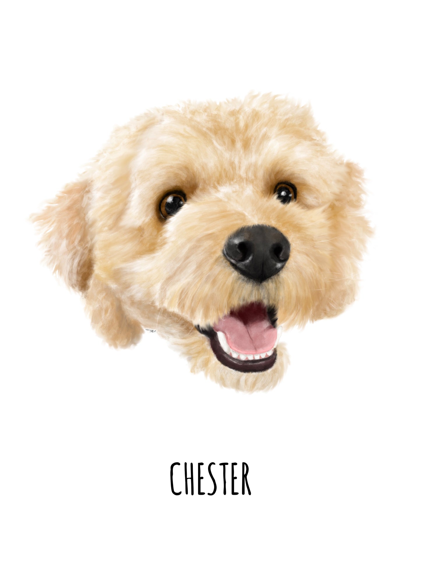 Custom Pet Portrait - Digital File Only