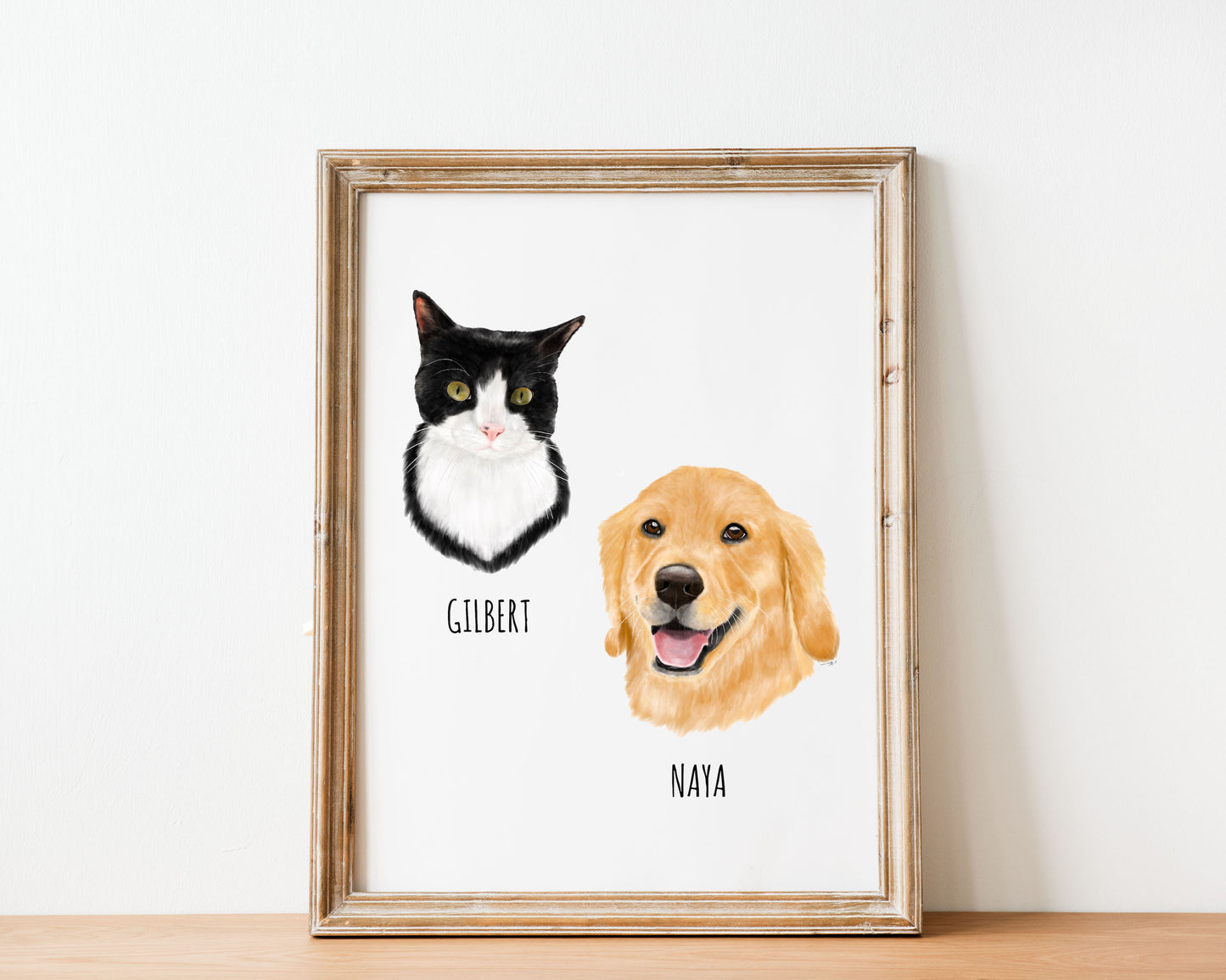 Custom Pet Portrait - 8x10 Art Print