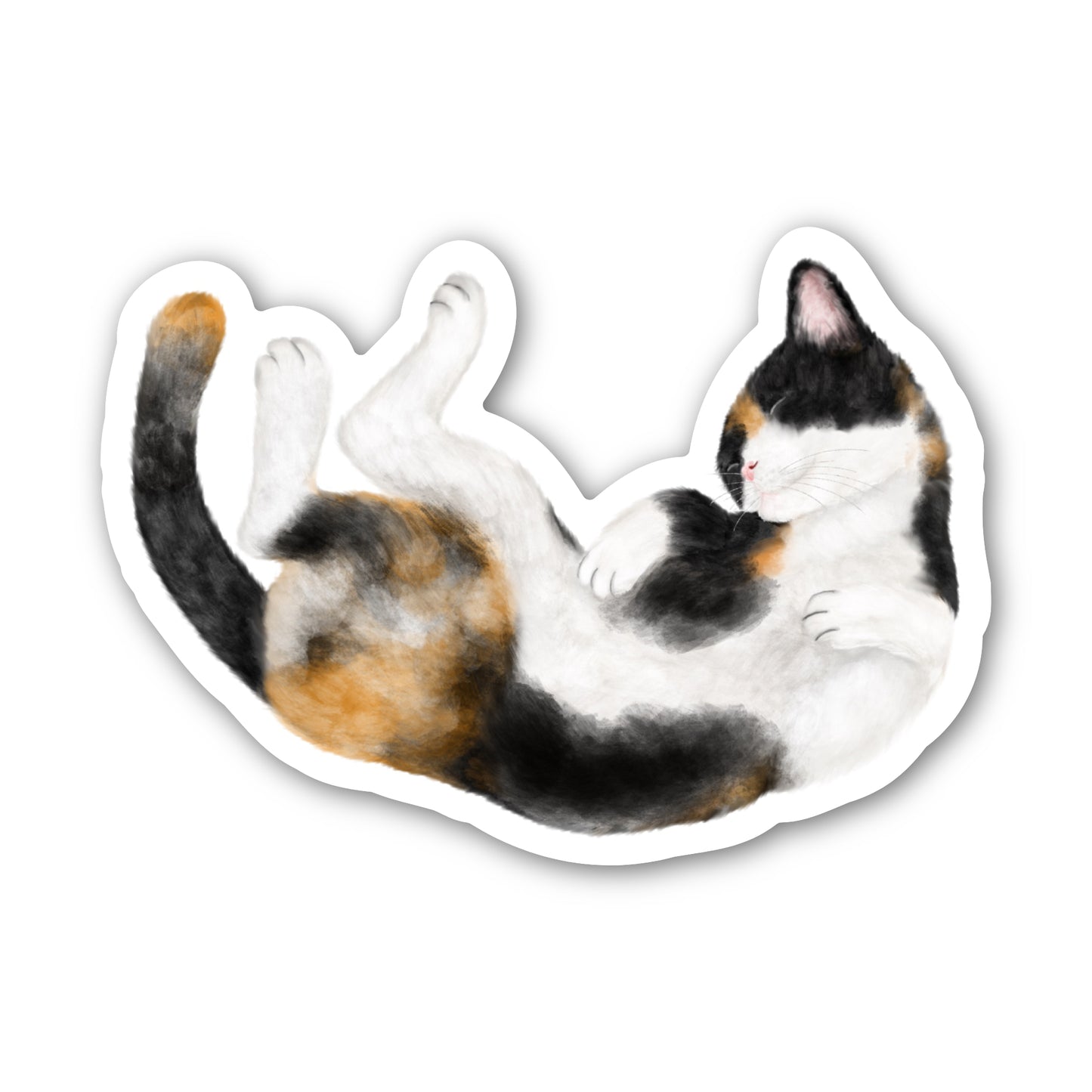 Lazy Cat Sticker