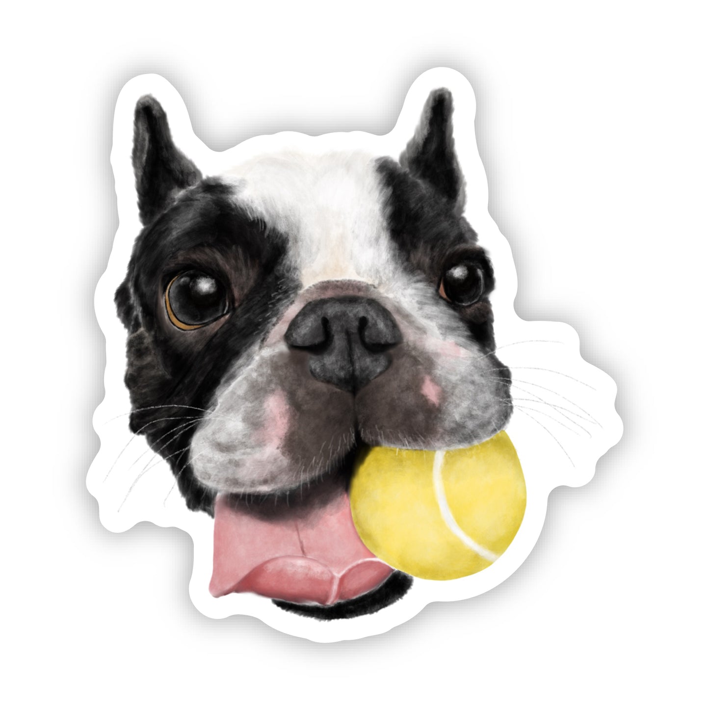 Custom Pet Portrait Stickers (Set of TWO Stickers)