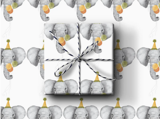 Birthday Elelphant Wrapping Paper