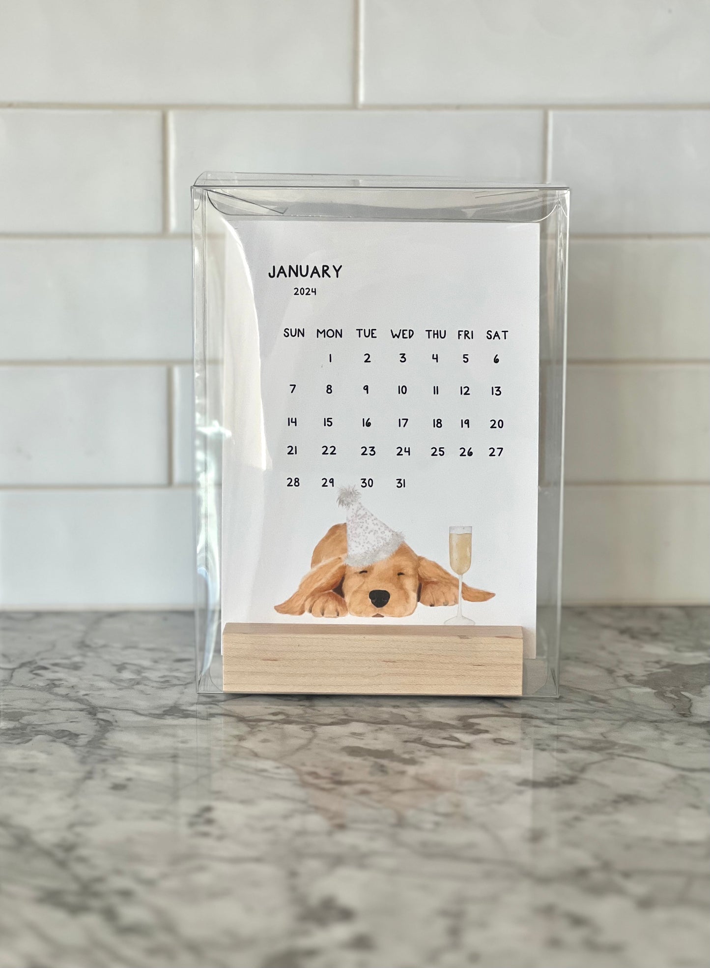 Dog 2024 Desk Calendar