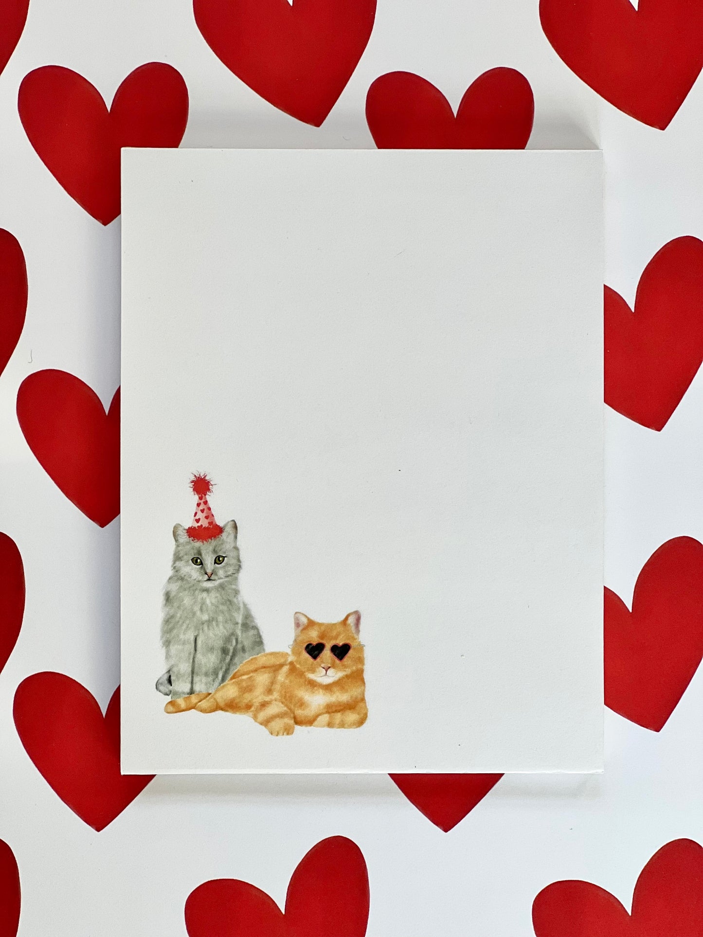 Valentine's Cats Notepad
