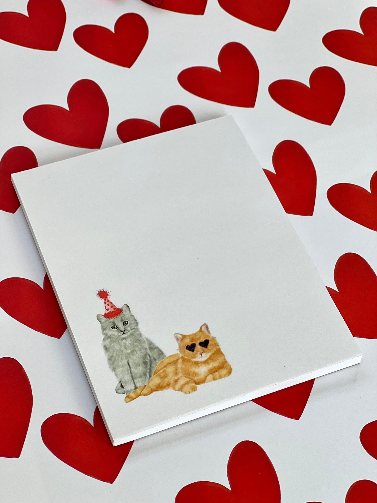 Valentine's Cats Notepad