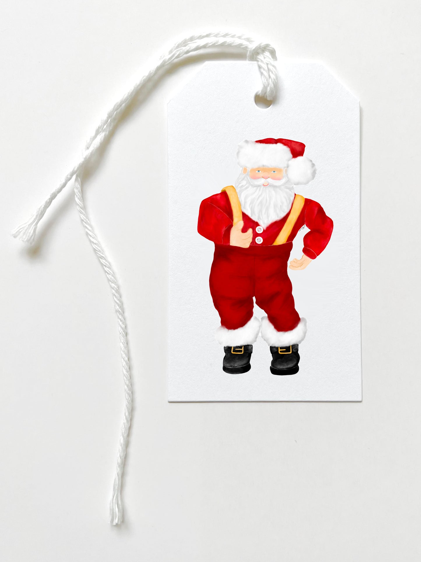 Dancing Santa Gift Tags