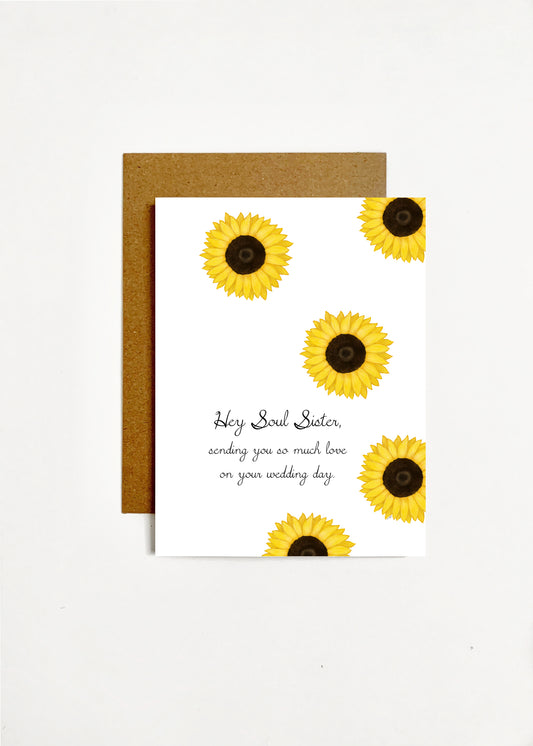 Hey Soul Sister Sending You So Much Love On Your Wedding Day