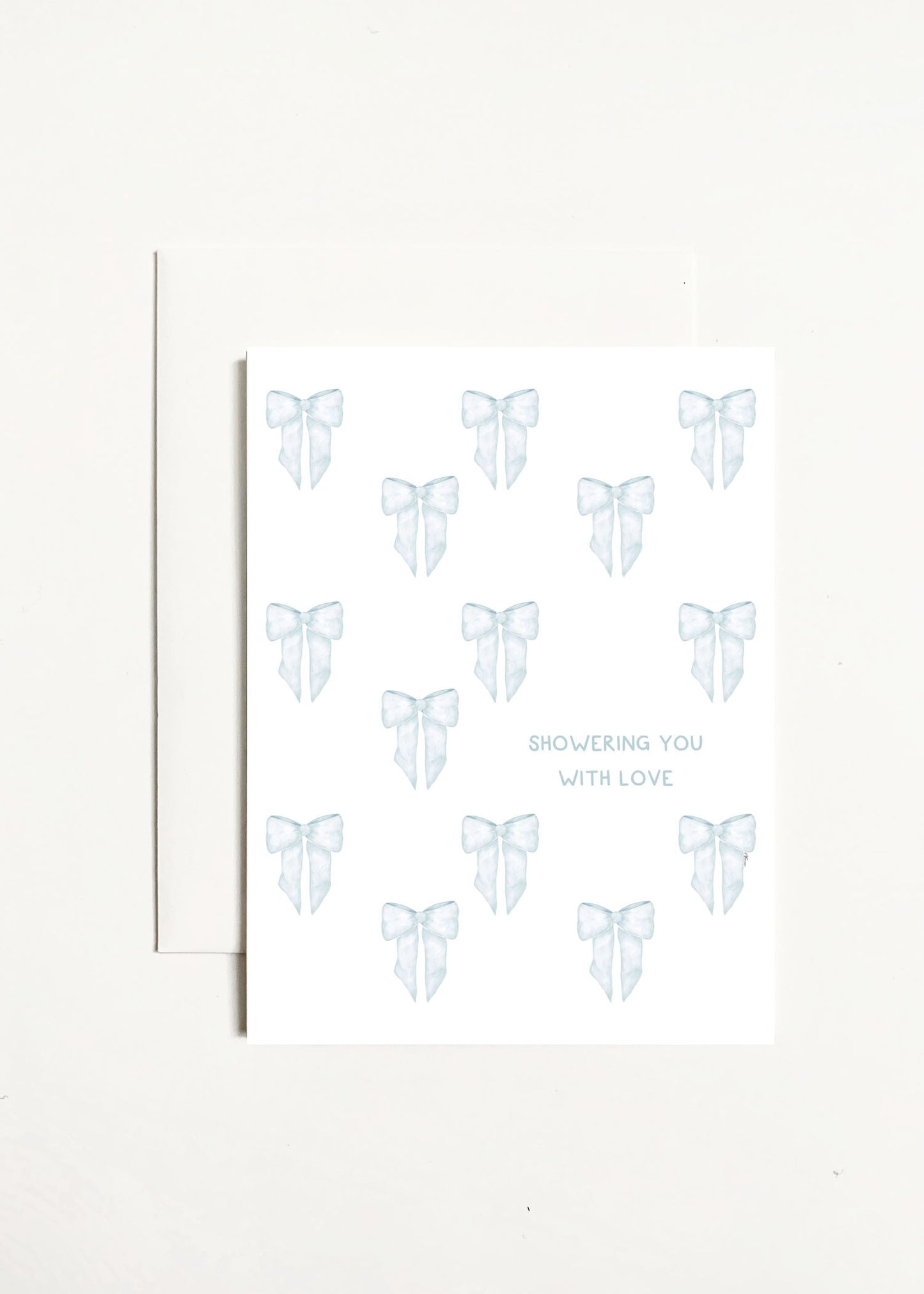 Showering You With Love - Blue Bows