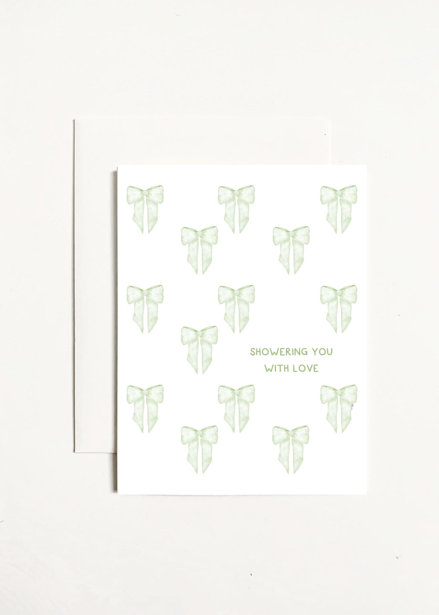 Showering You With Love - Green Bows