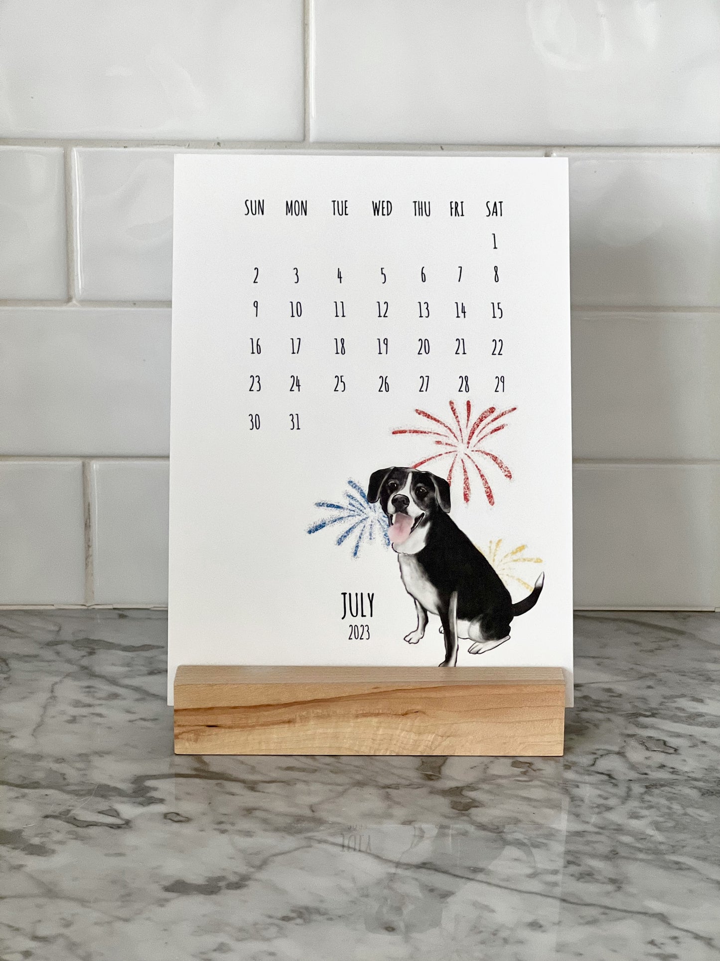 Dog 2023 Desk Calendar