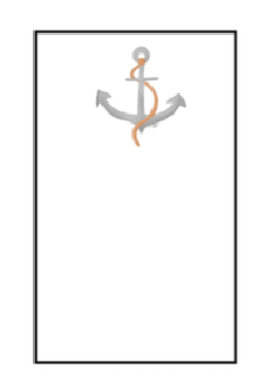 Nautical Notepad Large - Anchor
