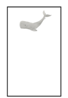Nautical Notepad Small - Whale