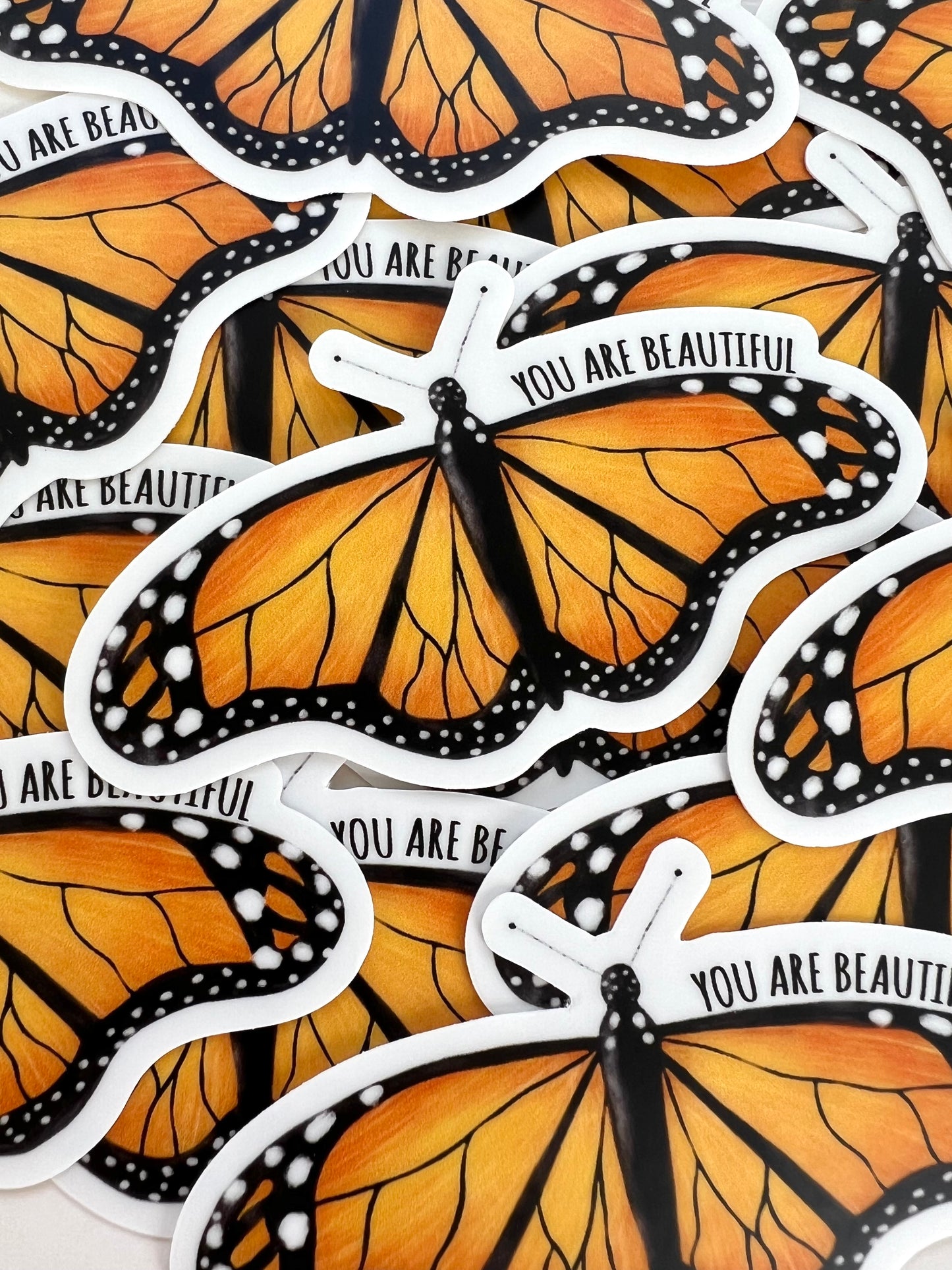 You Are Beautiful - Butterfly Sticker