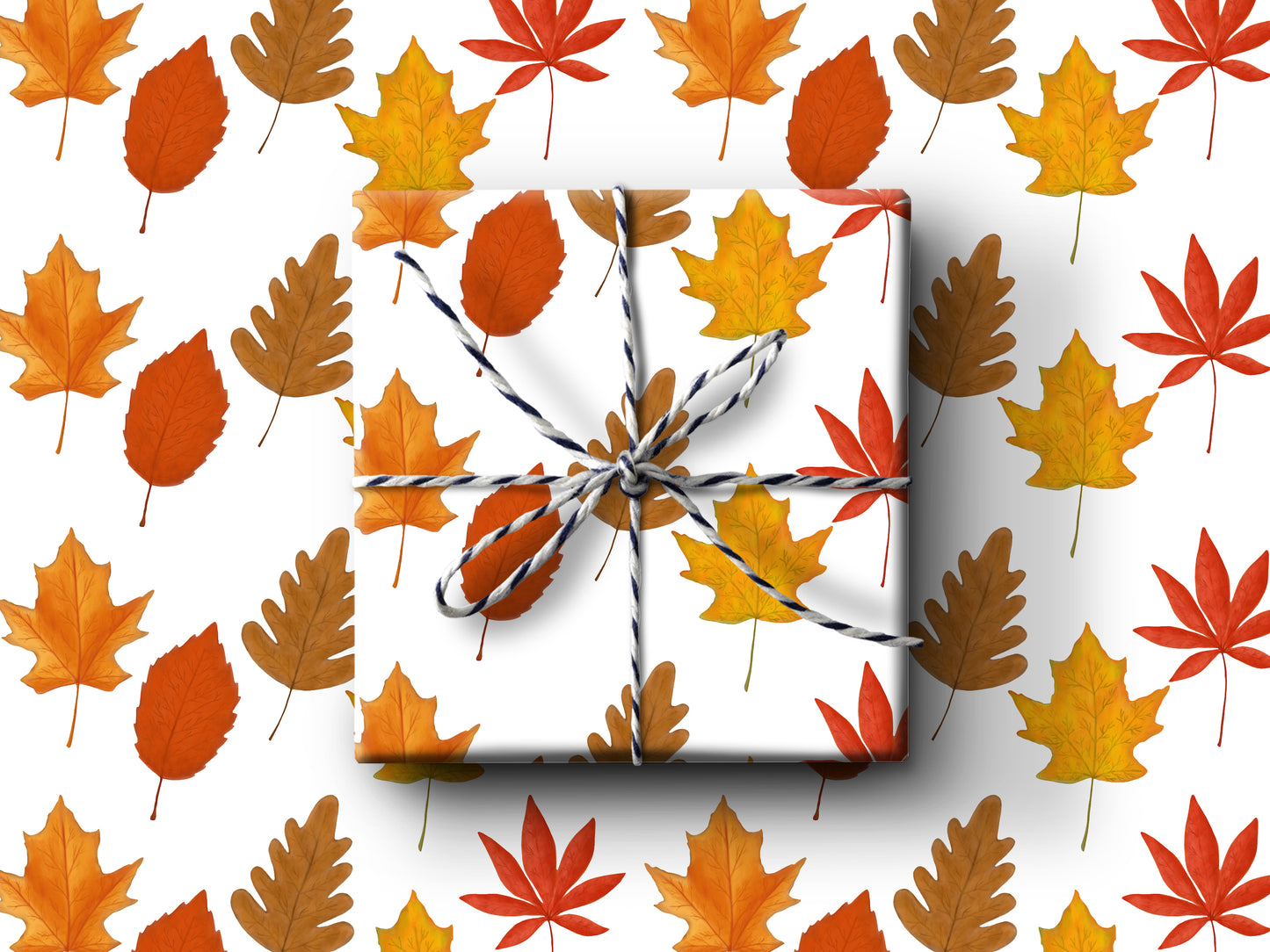 Fall Leaves Wrapping Paper