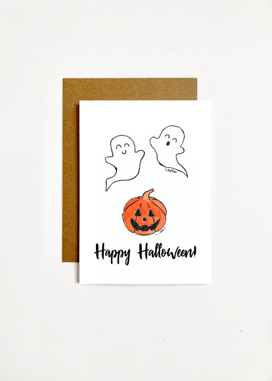 Happy Halloween! Pumpkin and Ghosts